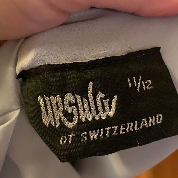 Vintage blue chiffon dress. Size large - Picture 12 of 12